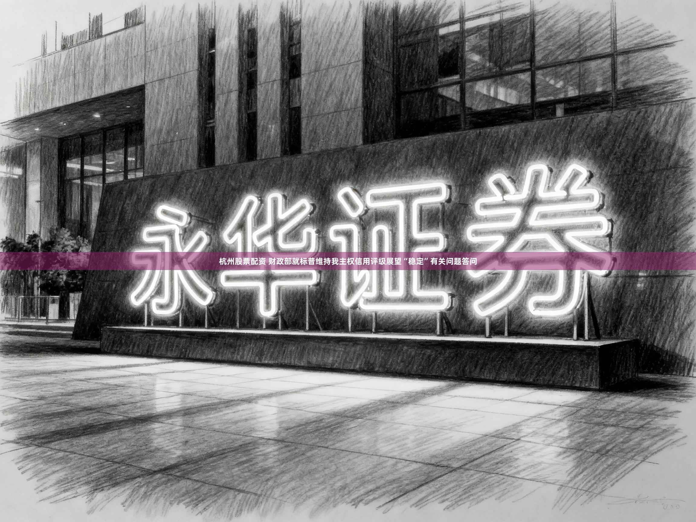 杭州股票配资 财政部就标普维持我主权信用评级展望“稳定”有关问题答问